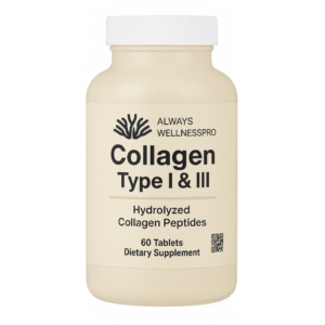 Hydrolyzed Collagen Type I & III, 60 Tablets